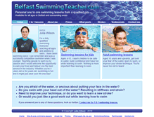 Tablet Screenshot of belfastswimmingteacher.com